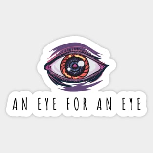 AN EYE FOR AN EYE QUOTE GIFT IDEA Sticker